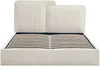 Vente-unique - NAYOLA Bett Stoff Beige - B 221 cm x H 102 cm x L 169 cm Bild 3