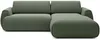 Vente-unique - MONELIA Sofa Stoff Grün - B 167 cm x H 81 cm x L 270 cm Bild 2