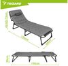 Trizand Gartenliege Klappbare Gartenliege Strandbett, Spar-Set, 1 St, 4 Einstellpositionen, Die robuste 4-Bein-Konstruktion aus Eisen trägt bis zu 120 kg Bild 2