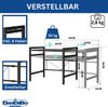 DanDiBo Verstellbares Mikrowellenregal 2 Stufig 40-64 cm Mikrowellen Regal 96613 Stehend Mikrowellenständer Küchenregal Bild 2