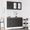 vidaXL 4-tlg. Küchenschrank-Set Kalmar Schwarz Holzwerkstoff 3314852 Bild 3