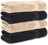Komfortec Handtuch Set 100% Baumwolle, 470 g/m², Frottee (Set, 4-St), Handtücher 50x100 cm Set, Weich Bild 4