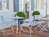 Trio Outdoor Bistrotisch rund Weiß HPL Beige ∅70 cm Bild 2