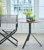 Trio Outdoor Bistrotisch rund Weiß HPL Beige ∅70 cm Bild 4