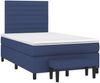 vidaXL Boxspringbett mit Matratze Blau 120x190 cm Stoff 3270368 Bild 2