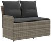 vidaXL Gartenarmsessel mit Ecksofa 2 Stück Grau und Dunkelgrau 42025371 Bild 5