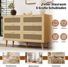 Kommode mit Schubladen, 120/40/76,5 cm, Schubladenkommode, Schubkastenkommode, Mehrzweckschrank Bild 4