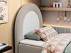 Kinderbett NEST, Boxspringbetten für Kinderzimmer, Jugendbett, Einzelbett mit Matratze 90 x 180 cm - Beige Stoff - Topper Visco Bild 3