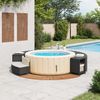 vidaXL Whirlpool-Umrandung Schwarz Poly-Rattan und Massivholz Akazie 365614 Bild 3