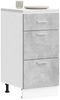 vidaXL Unterschrank Lyon Betongrau 40x46x81,5 cm Holzwerkstoff 854214 Bild 3