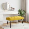 vidaXL Bank mit Knopfheftung Gelb 80 x 40 x 46 cm Samt 42038564 Bild 4