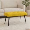 vidaXL Bank mit Knopfheftung Gelb 80 x 40 x 46 cm Samt 42038564 Bild 3