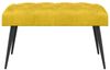 vidaXL Bank mit Knopfheftung Gelb 80 x 40 x 46 cm Samt 42038564 Bild 2