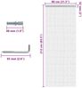 vidaXL Türvorhang aus Ketten 80x212 cm Aluminium 4010009 Bild 5