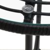 vidaXL Esstisch Schwarz Ø55 cm Hartglas und Stahl 319435 Bild 5