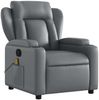 vidaXL Massagesessel Relaxsessel Grau Kunstleder 3205598 Bild 3