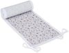 FabiMax Baby Beistellbett für Boxspringbett, TÜV geprüft 2022, inkl. Matratze und Nestchen aus Netzstoff, Buche massiv weiß, Comfort/graue Sterne auf weiß Bild 2
