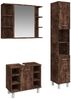 vidaXL 3-tlg. Badmöbel-Set Räuchereiche Holzwerkstoff 3187606 Bild 2