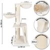 Kratzbaum Regina XL H 165 cm beige Bild 4