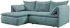 Ecksofa mit Schlaffunktion TEODORA von PASCAL MORABITO - Kord - Blau - Ecke links Bild 2