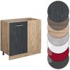 Vicco Küchenschrank Küchenzeile R-Line, Schwarz Beton, Eckschrank 86 cm, AP Anthrazit Bild 5