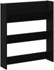 2er-Set Schuhschränke, Schuhkipper modern Schwarz Eichen-Optik 85 x 18 x 90 cm Bild 5