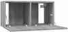 vidaXL | TV-Schrankset | Wandmontiert 3 pcs Grau Holzwerkstoff 815872 Bild 4