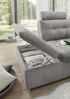 Wohnlandschaft >NALO< Schlaffunktion, Kopfstützen, Bezug Farbe schlamm - 324x103x219 (BxHxT) Bild 3