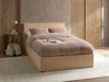 Bett mit Stauraum Bouclé ORBEY 120 x 200 cm Beige Bild 3