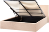 Bett mit Stauraum Bouclé ORBEY 120 x 200 cm Beige Bild 4