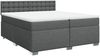 vidaXL Boxspringbett mit Matratze Dunkelgrau 200x200 cm Stoff 3288310 Bild 3