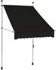 vidaXL Einziehbare Markise Handbetrieben 100 cm Anthrazit 145832 Bild 2