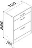 VCM Schuhschrank Holz Regal Schuhschrank Schuhkipper Klappen Balia Bild 2
