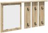 vidaXL Wandmontierter Kleiderständer Sonoma-Eiche 85 x 10 x 45 cm 874485 Bild 2