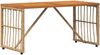 vidaXL Tisch für Outdoor Natur 80 x 40 x 40 cm Stahl und Poly Rattan 42025146 Bild 2