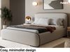 MEBLINI Polsterbett 120x200 mit Stauraum, Lattenrost und Bettkasten - Latte Webstoff/H3 Matratze - BELLION - Kopfteil Bett mit Stauraum - Doppelbett - Stauraumbett - Betten Bild 3