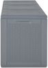 vidaXL Gartenbox Grau PP Rattan 270 L 364061 Bild 4