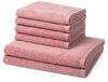Ross Vita 6 tlg. Frottier-Set - 4 X Handtuch (50 X 100cm), 2 X Duschtuch (70 X 140cm) - 520 g/m2 - Altrosa Bild 1