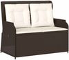 vidaXL Gartenbank Braun Poly-Rattan 3394459 Bild 2