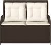 vidaXL Gartenbank Braun Poly-Rattan 3394459 Bild 4