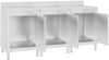 Edelstahl Arbeitsschrank mit Aufkantung LEDO 180x60x96cm, Mit Staufach, Edelstahl Gastro-Arbeitstisch Arbeitsfläche Gastro-Küchenschrank Bild 2