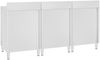 Edelstahl Arbeitsschrank mit Aufkantung LEDO 180x60x96cm, Mit Staufach, Edelstahl Gastro-Arbeitstisch Arbeitsfläche Gastro-Küchenschrank Bild 4