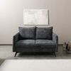 Sofa 2-Sitzer Chenille 138x100x86 anthrazit OLIVIA Bild 2