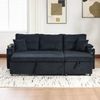 3-Sitzer Schlafsofa B 212,5 x T 136 x H 86 cm aus Cord mit USB-C und Stauraum Bild 3