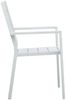 vidaXL Gartenstühle 4 Stk. Weiß HDPE Holz-Optik 47884 Bild 4