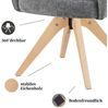 DUBI Möbel Polsterstuhl THOMAS-ZARA, 360° drehbar mit Federkernpolsterung Bild 4