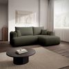 Selsey 'Ovo Mini' Ecksofa mit Schlaffunktion, rechts – Olivgrün – Chenille, Easy Clean Bild 2