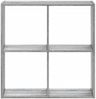 vidaXL Bücherregal Grau Sonoma 68,5x32x68,5 cm Holzwerkstoff 852830 Bild 4
