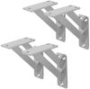 ML-DESIGN Wandregalhalter Regalhalterung aus Aluminium, Regalträger für Wandmontage, 4-tlg, Wandkonsole Silber Regalstütze Wandregal Regalwinkel Regalhalterungen Bild 5