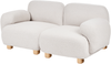 Modulsofa 2-Sitzer AMLI Bouclé Cremeweiß Bild 5